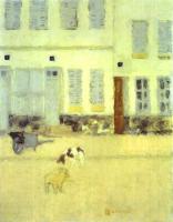 Pierre Bonnard - Street in Eragny-sur-Oise or Dogs in Eragny